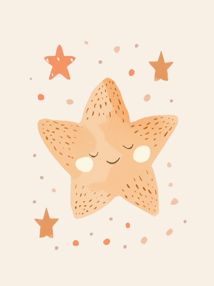 Starfish, Nursery Wall Art for Kids