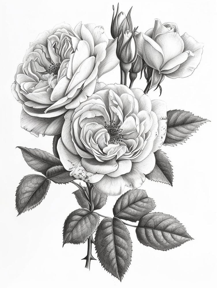Roses Sketch 55