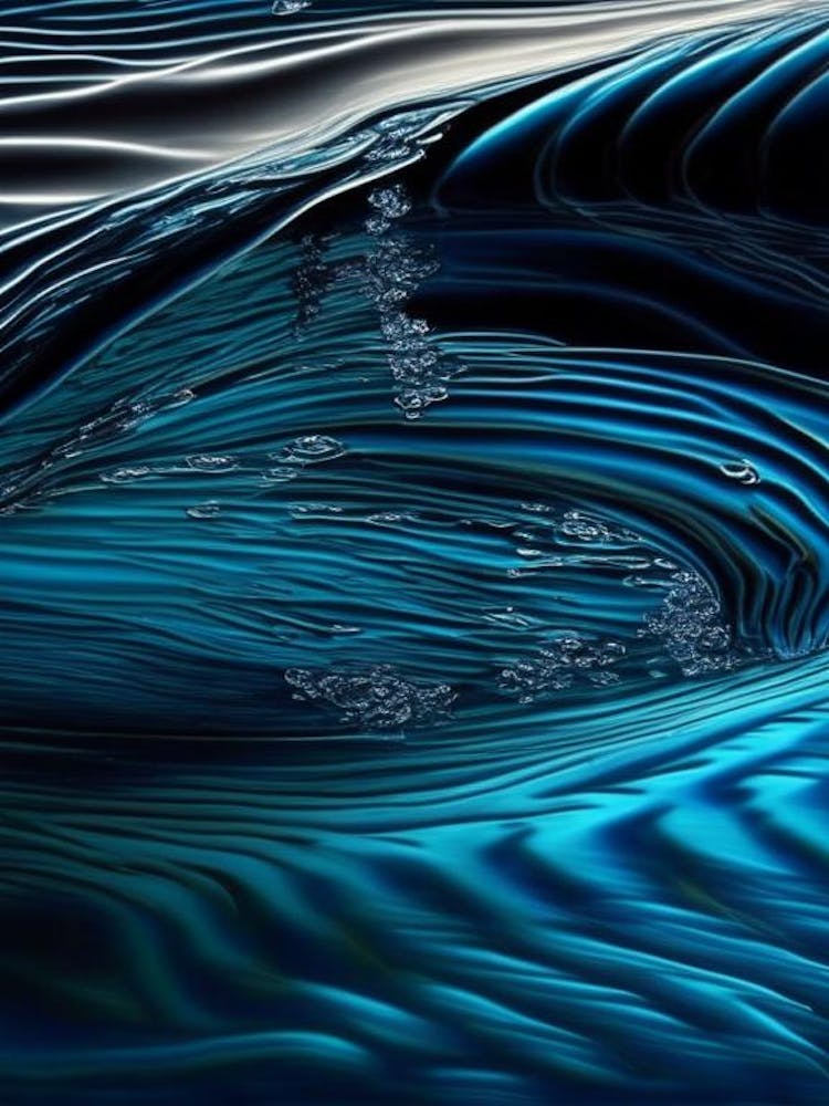 Water Texture Water Waterscape Crayon 2