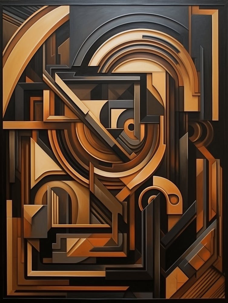 Dynamic Geometric Abstract Illustration 6