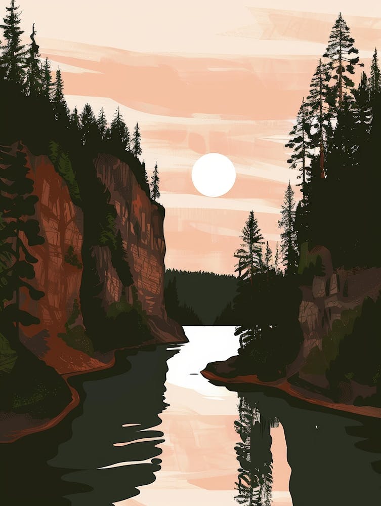 Sunset By The River 1