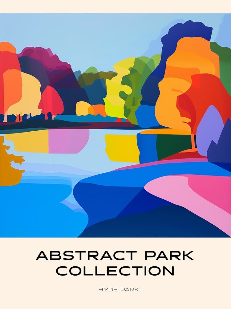 Abstract Park Collection Poster Hyde Park London 3