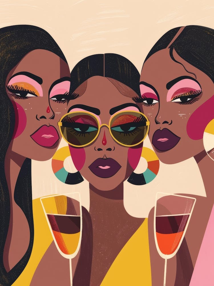 Three Black Women With Glasses