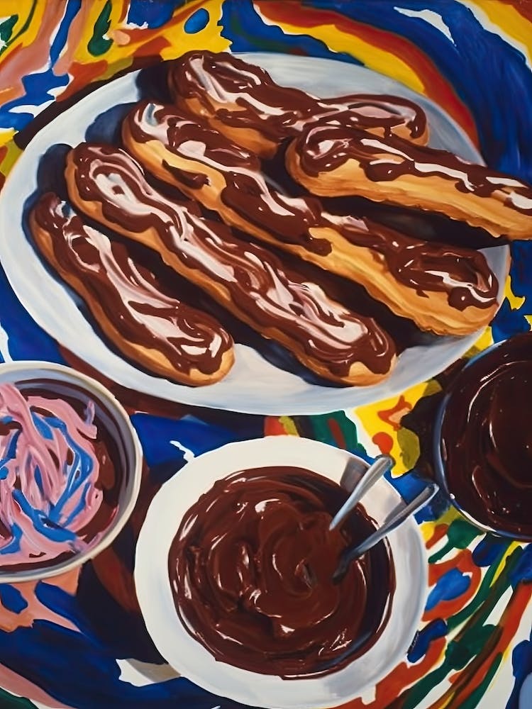 Chocolate Eclairs Painting 3