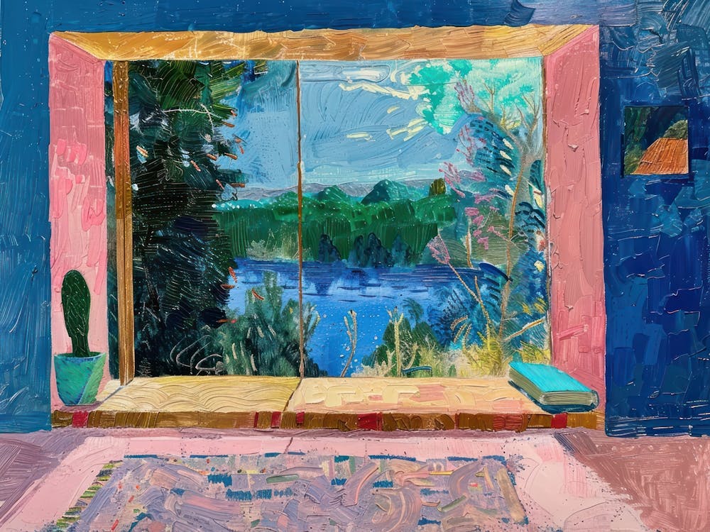 Cork From The Window View Painting 3