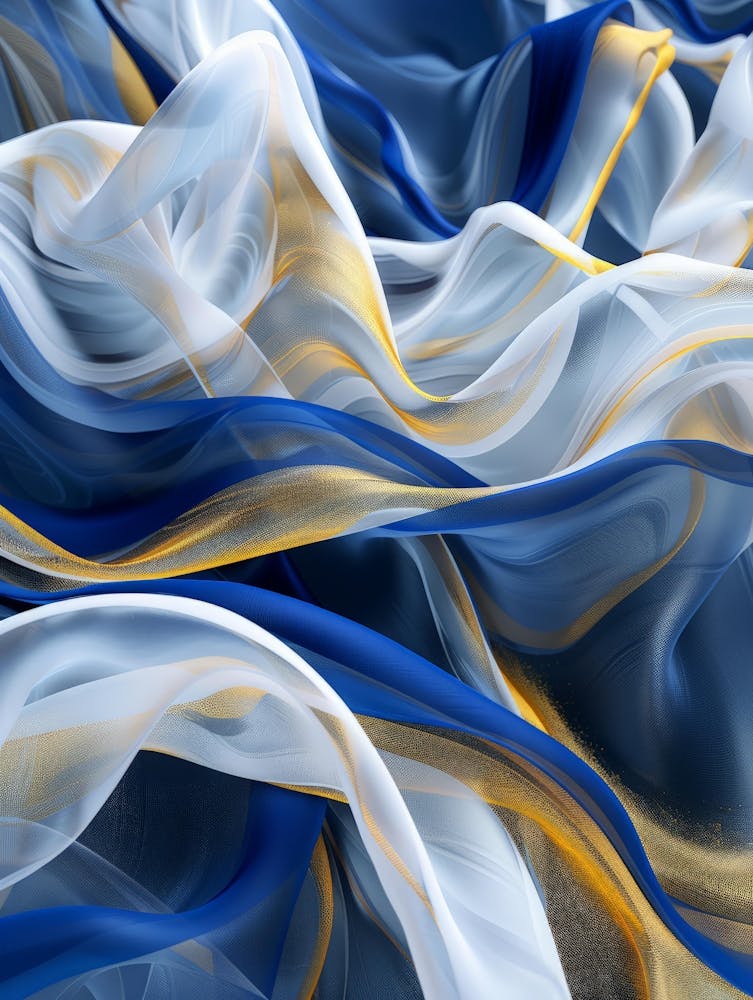 Abstract Blue And Gold 15