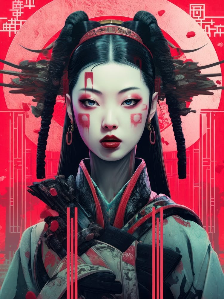 Japanese Art Geisha Girl