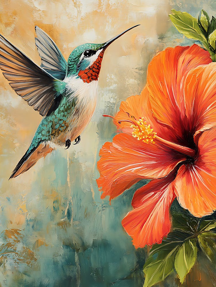 Hummingbird Loves Hibiscus 11