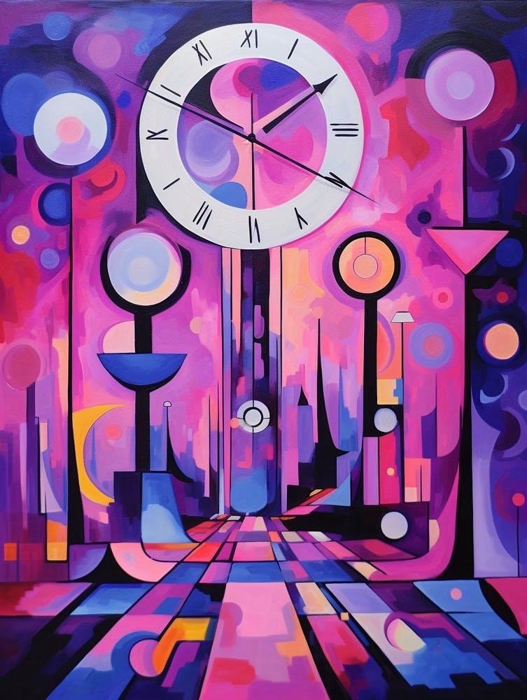 Temps - Illustration géométrique abstraite 3