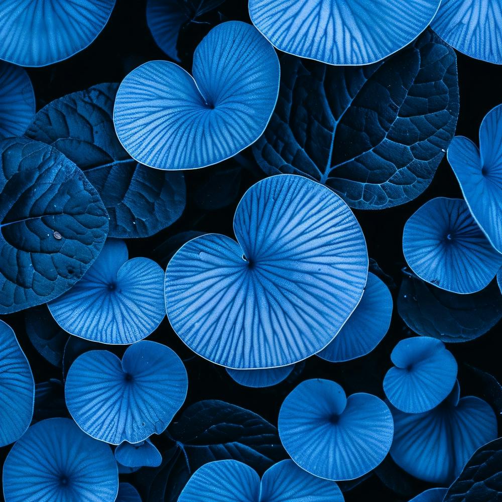 Blue Lily Leaves