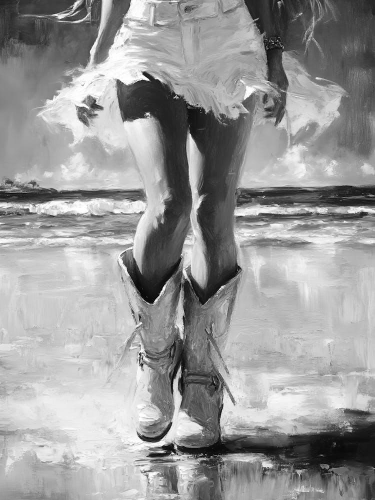 Cowgirl On The Beach 5