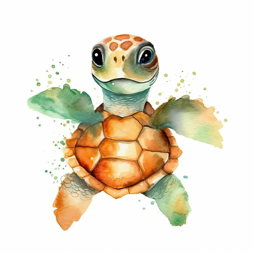 Baby Sea Turtle Watercolour 7