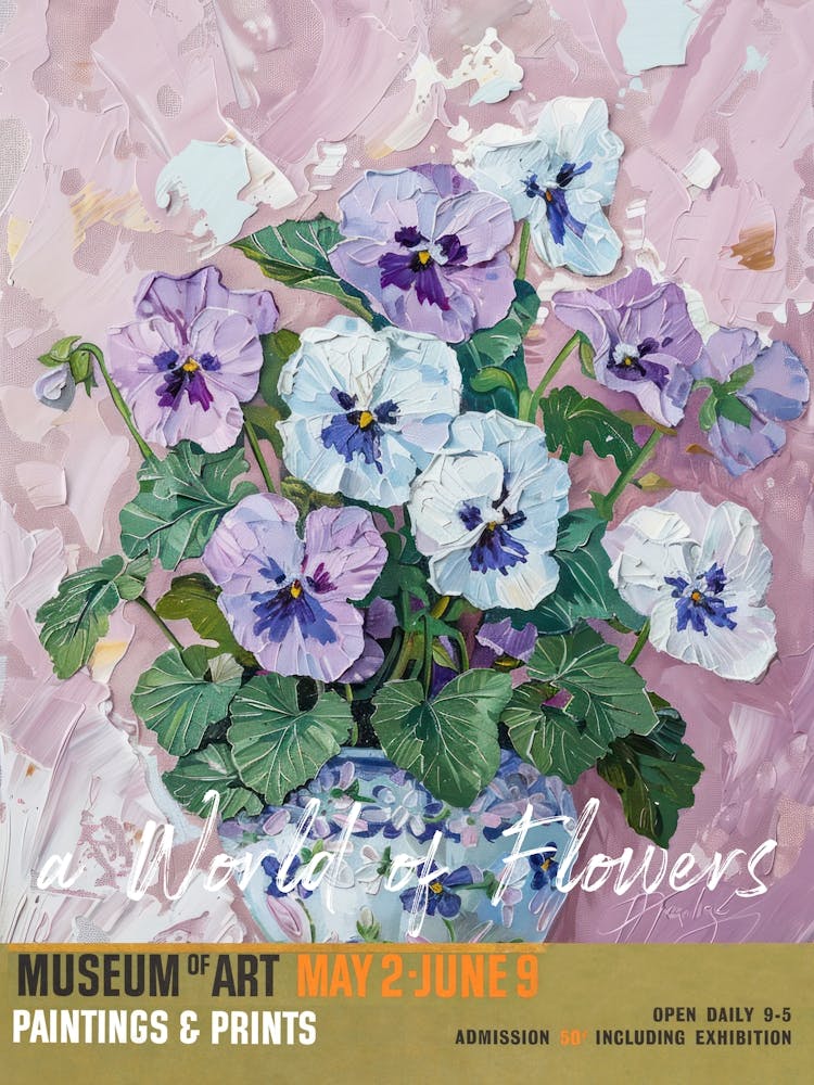 A World Of Flowers, Van Gogh Exhibition Pansies 1