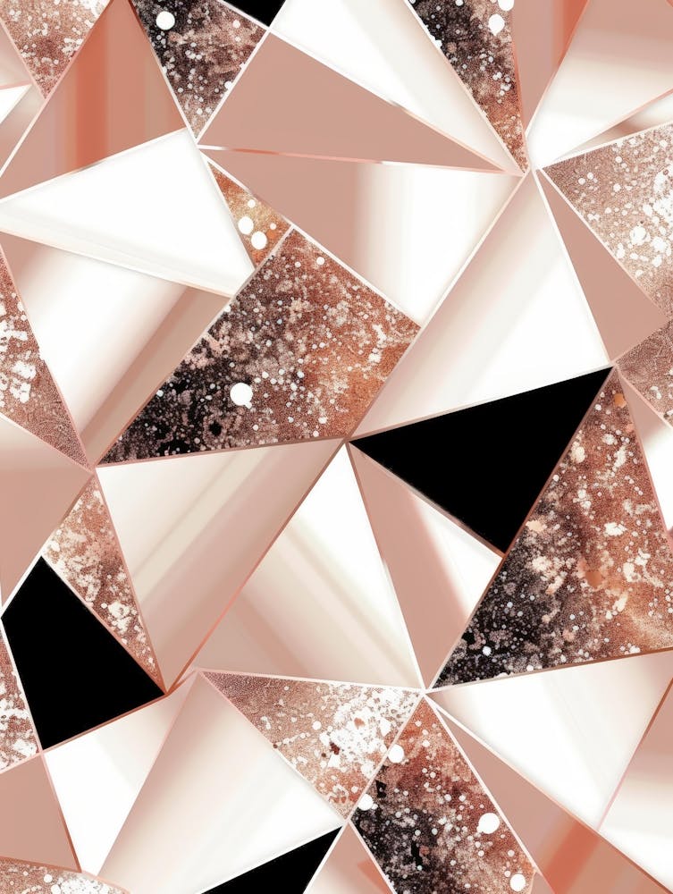 Rose Gold Triangles 1