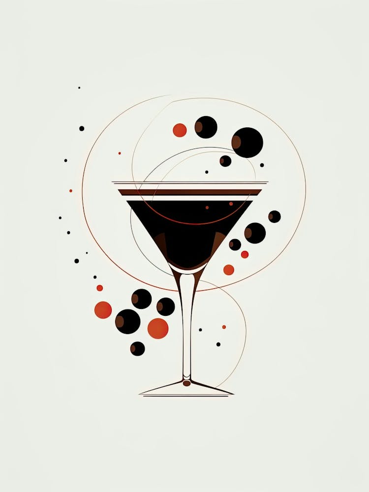 Mid Century Modern Espresso Martini Floral Infusion Cocktail 8