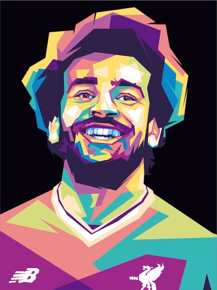 Popart Mohamed Salah Wpap Illustration