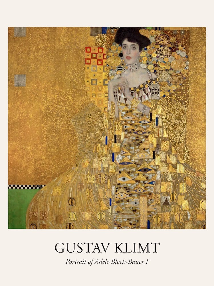 Portrait Of Adele Bloch Bauer I, Gustav Klimt Poster