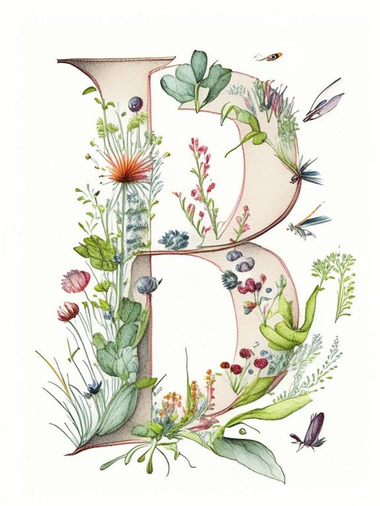 B, Letter, Alphabet Quentin Blake Illustration 6