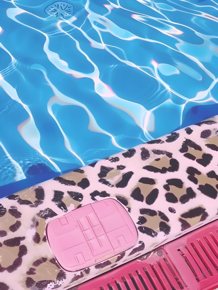 Pool With Leopard Print Art Print by Artistry Aloft – Fy!