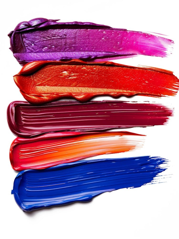 Lipsticks Isolated On White Background