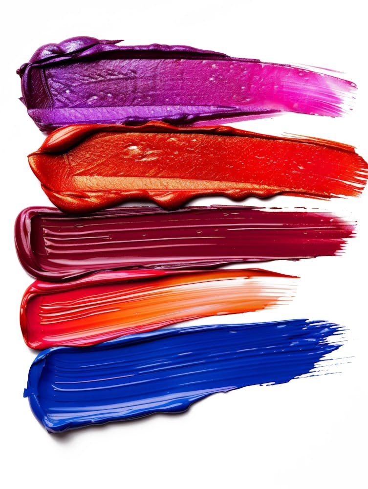 Lipsticks Isolated On White Background