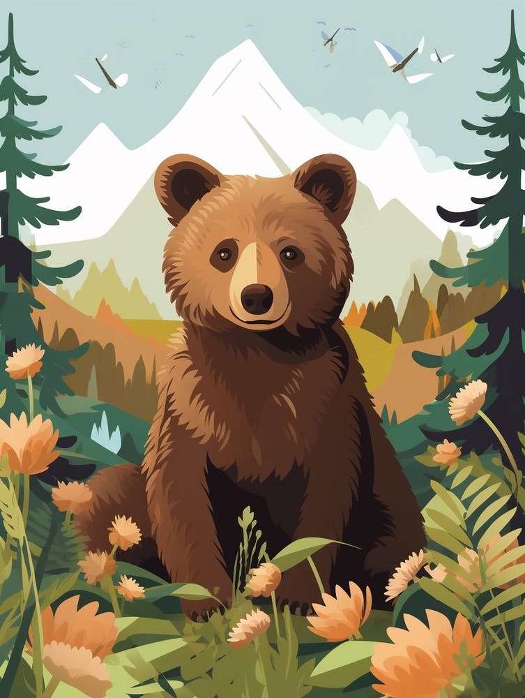 Baby Tier Illustration Bär 15