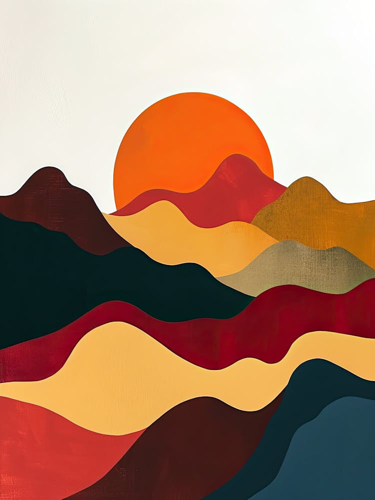 Sunset In The Mountains, Minimalism 3