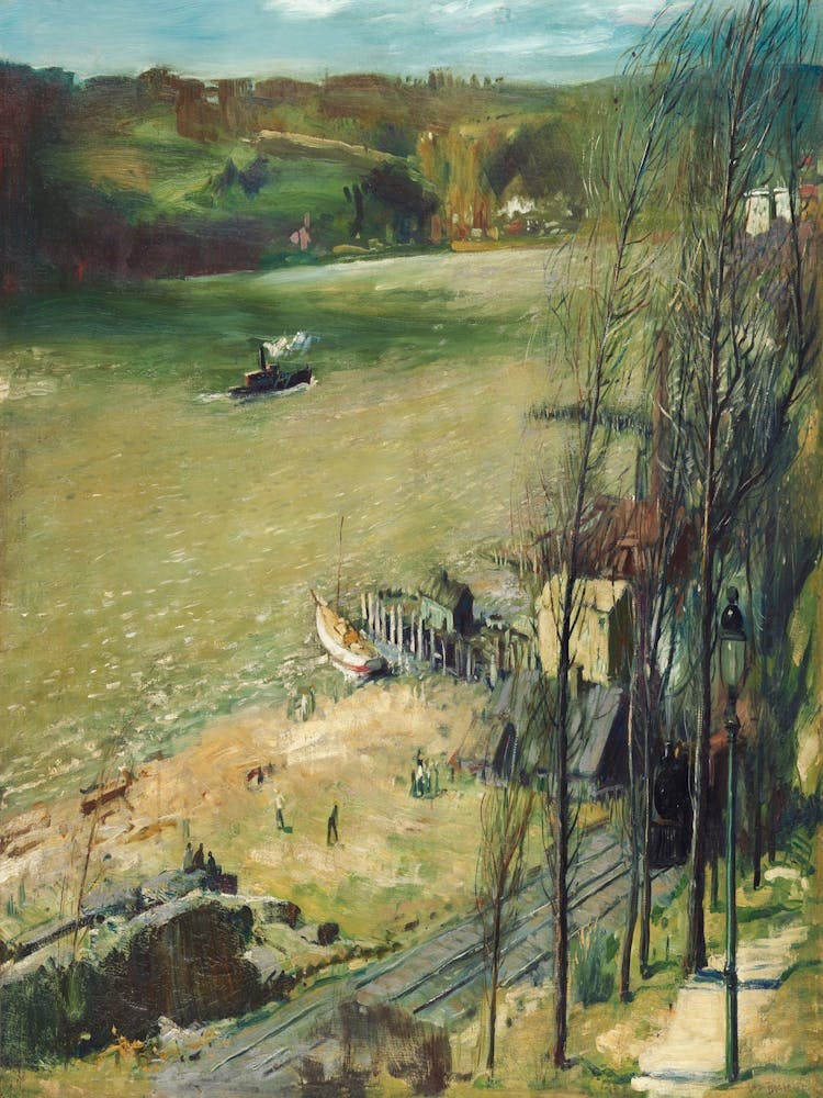 Up The Hudson (1908) Print In High Resolution By George Wesley Bellows