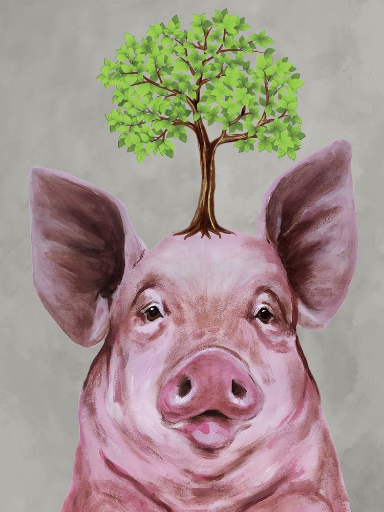 Pig With Tree