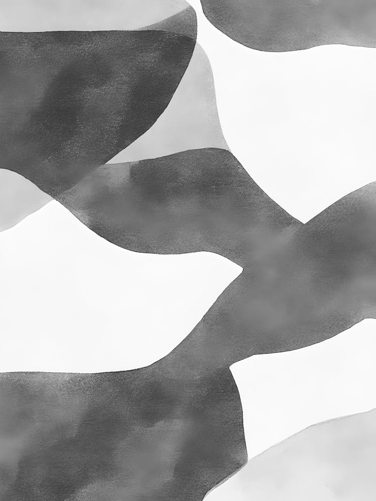 Black And White Abstract Painting 41