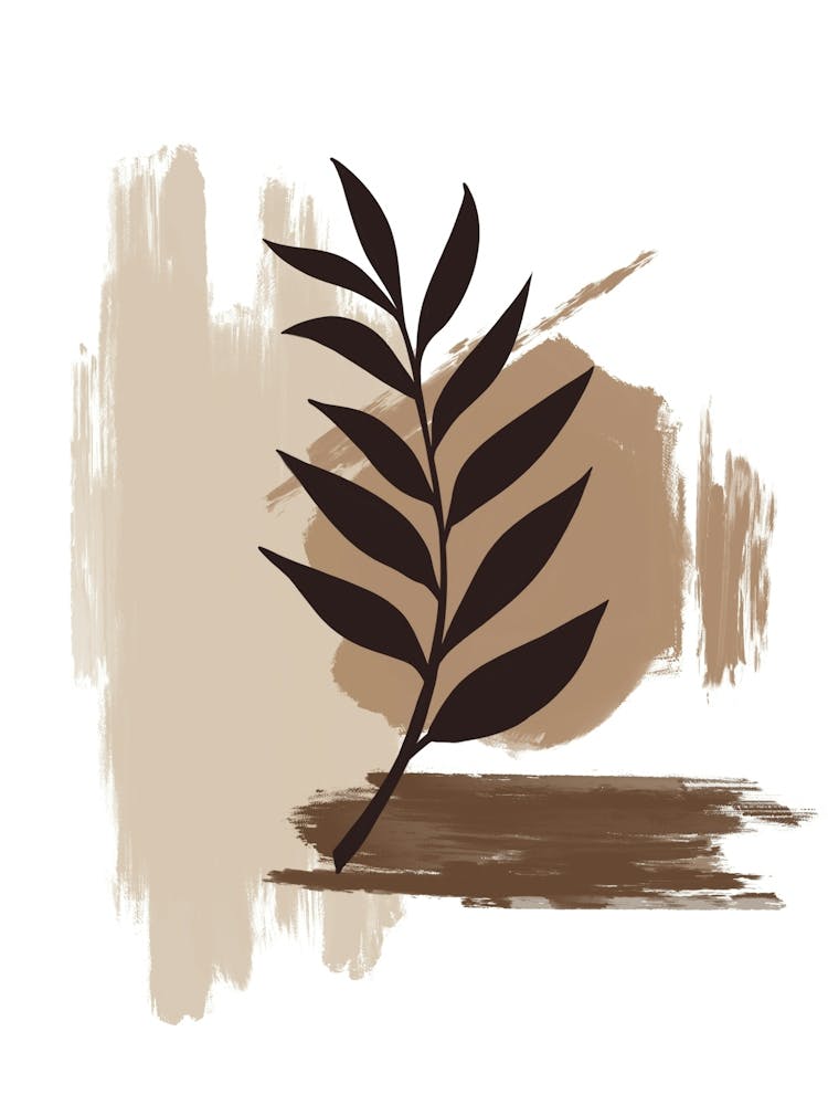 Leaf On A White Background