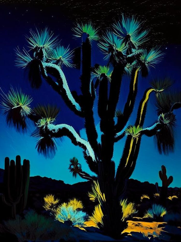 Joshua Trees At Night Nat Viga Style  (3)