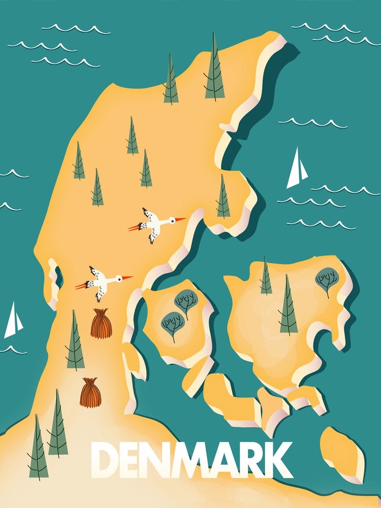 Map Of Denmark