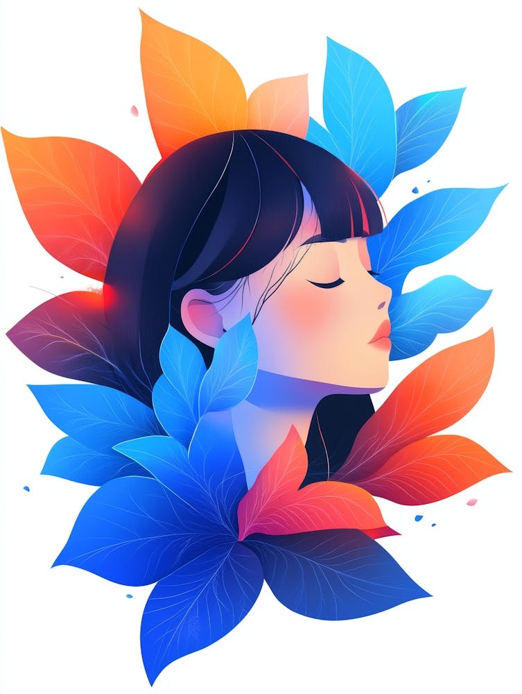 Girl With Leaves 20