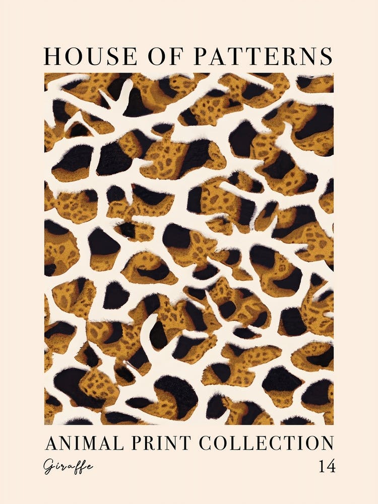 House Of Patterns Giraffe Animal Print Pattern 3
