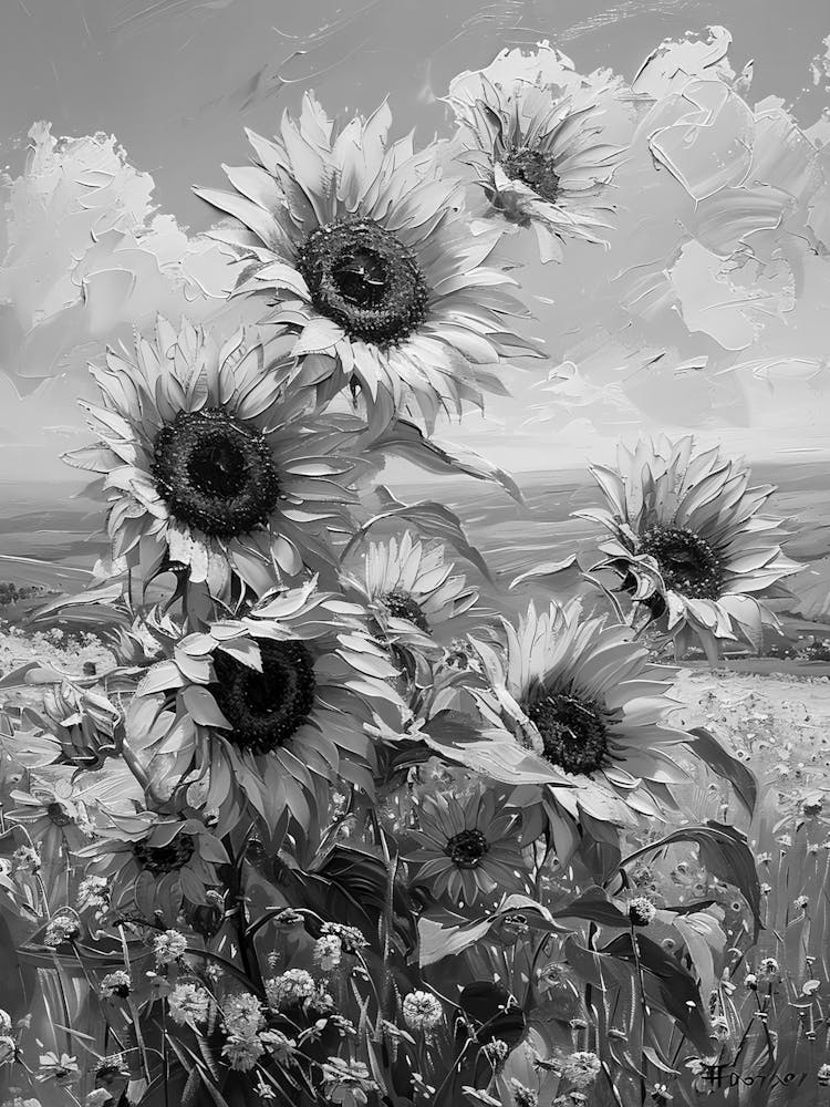 Sunflowers In The Field