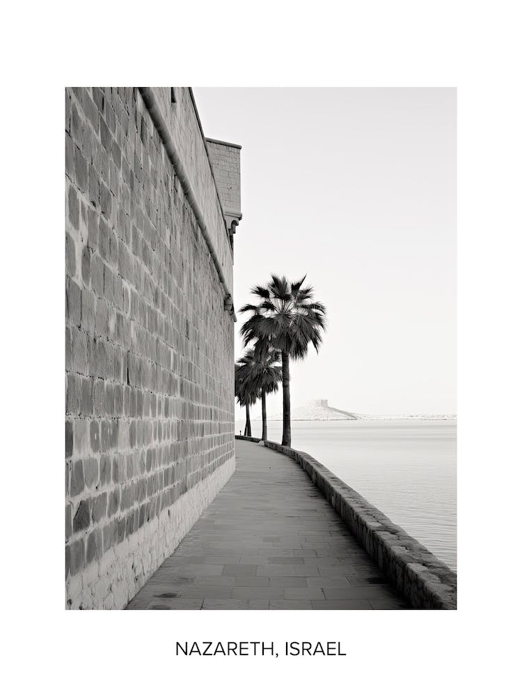 Poster Of Rhodes, Greece, Photography In Black And White 1