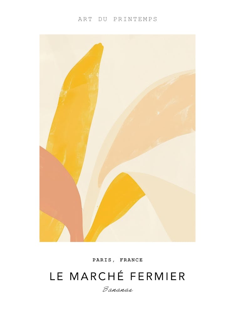 Bananas Le Marche Fermier Poster 1