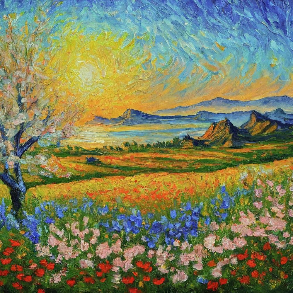 Swirling Sun Embraces Me