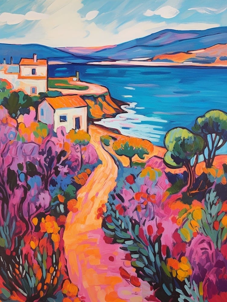 Sardinia Italy 4 Fauvist Painting