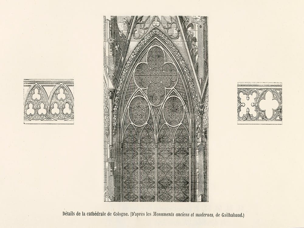 Detail Of The Cologne Cathedral, Albert Racine