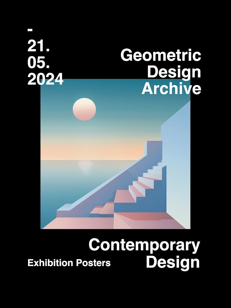 Geometric Design Archive Poster 56