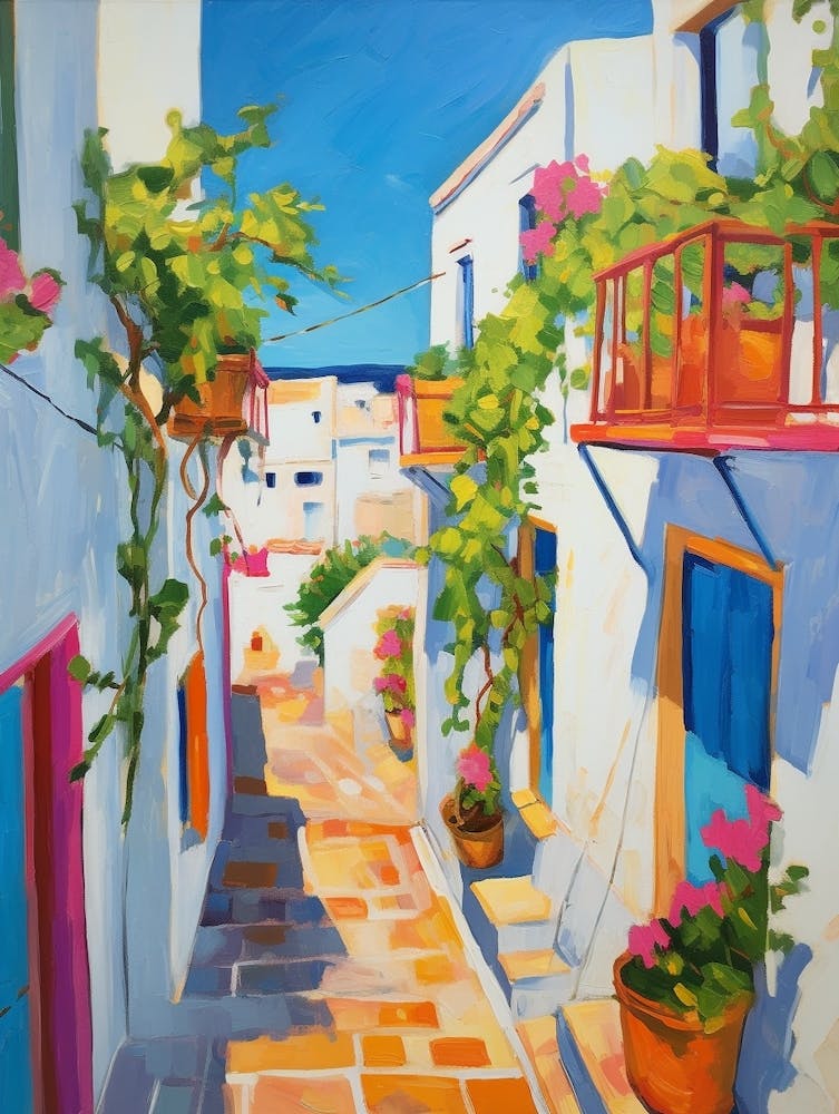 Hammamet Tunisia 1 Fauvist Painting