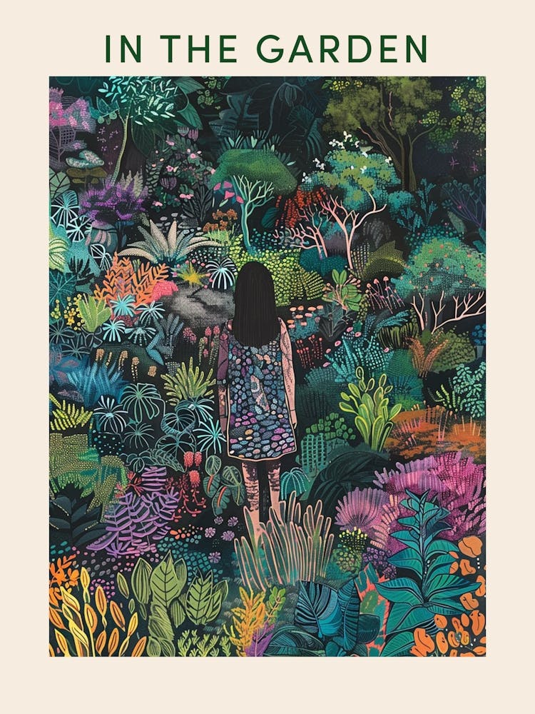 In The Garden Poster Colourful 2