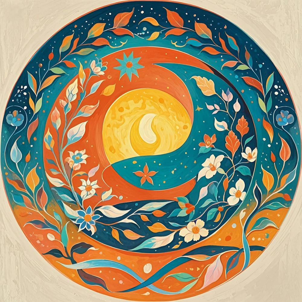 Moon And Flowers 4