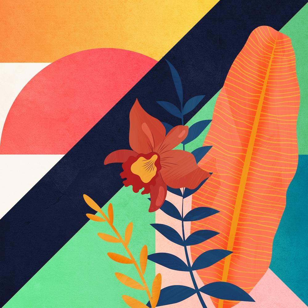 Topical Geometry Abstract Art 2