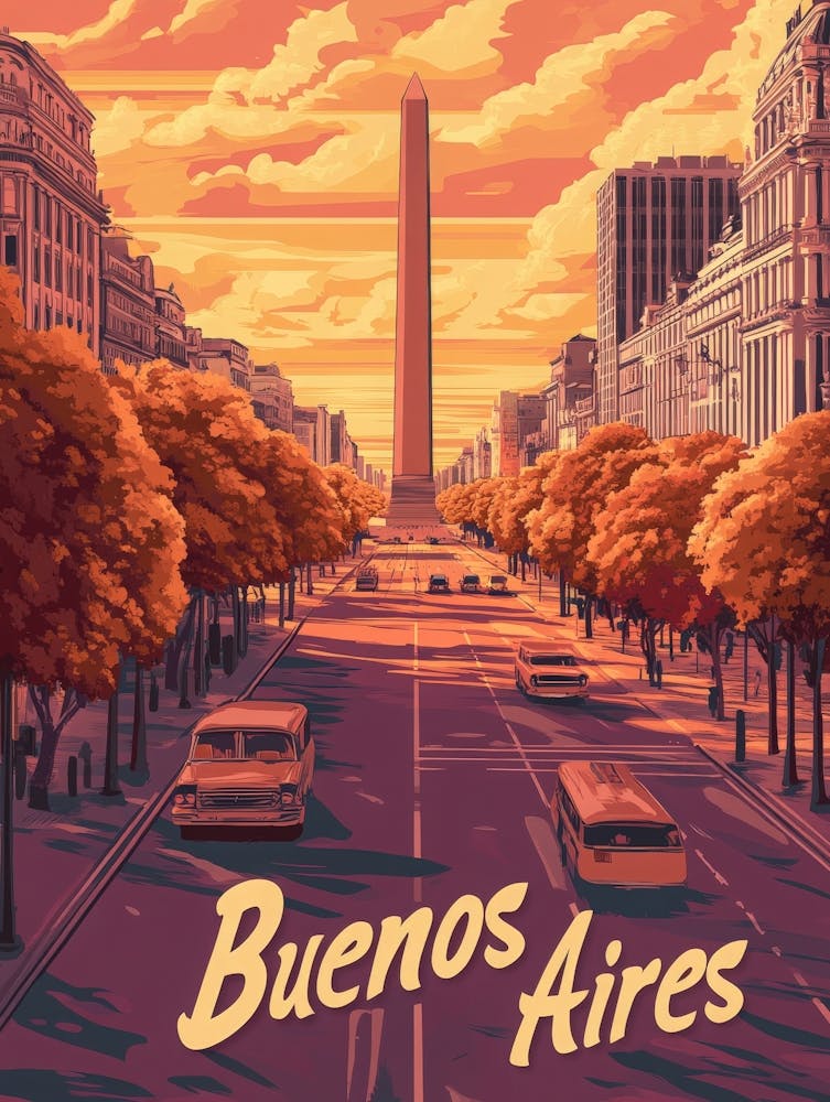 Aihrgdesign A Vintage Travel Poster Of Buenos Aires 2