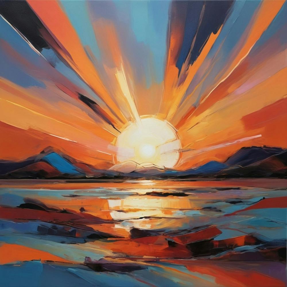 Sunset In Scotland Paintings