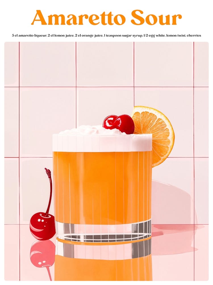 Boho Poster Club 1 Amaretto Sour