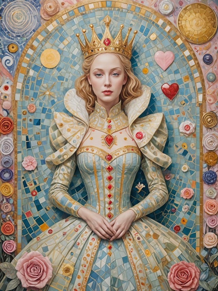 Queen Of Hearts Mosaic
